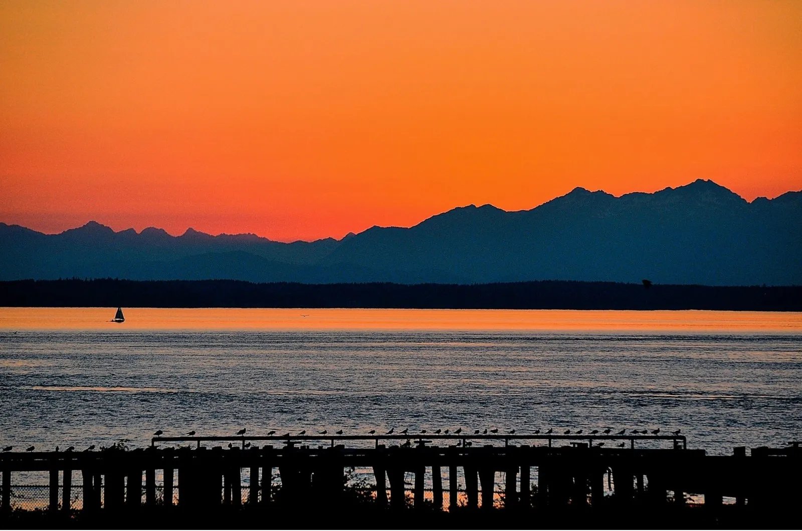 Sunset over Puget Sound